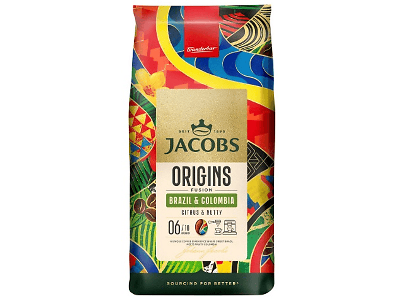 Kawa ziarnista JACOBS Origins Fusion Brazil & Colombia 1 kg