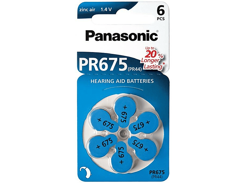 Baterie PR675 PANASONIC (6 szt.)