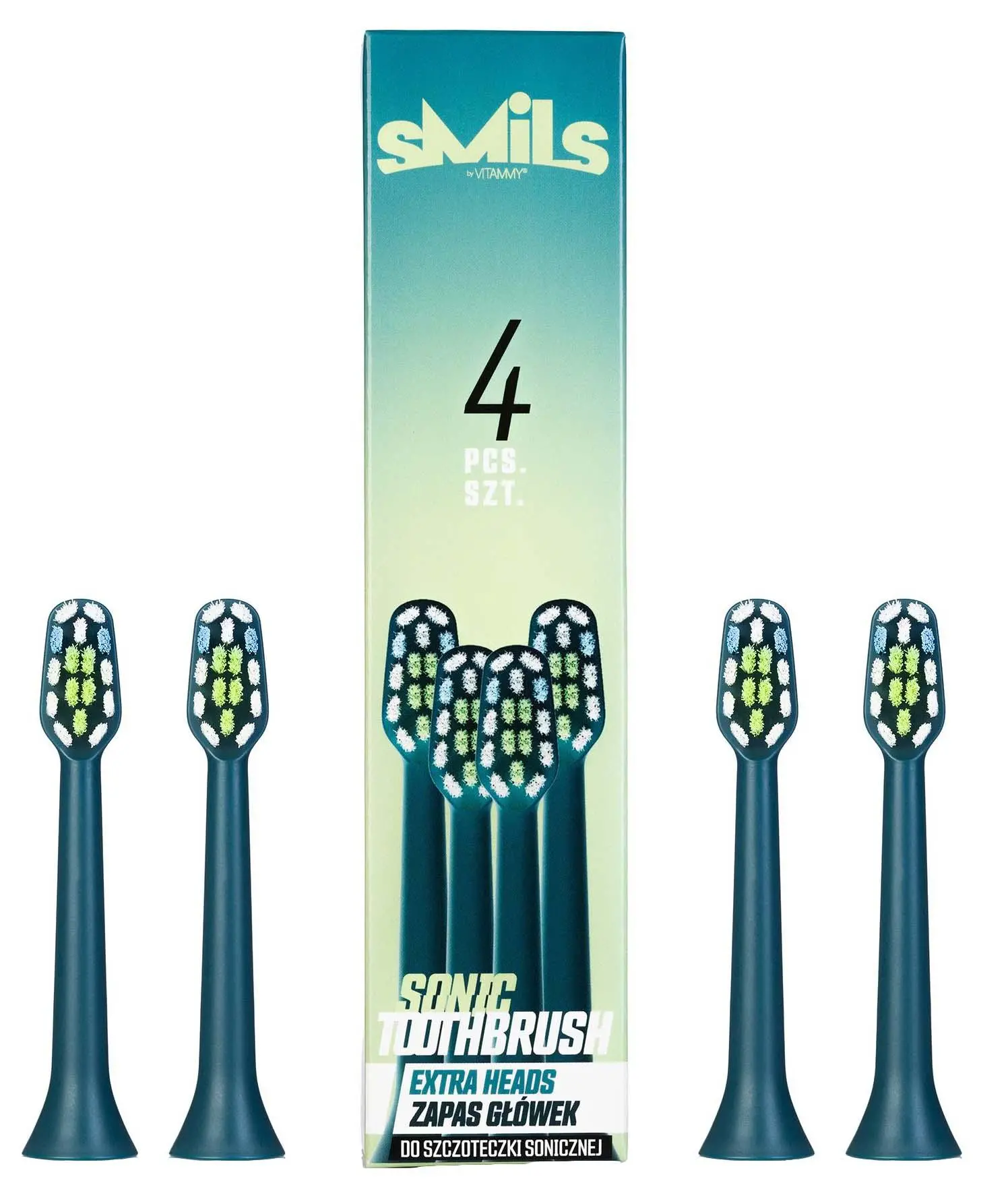 Końcówka szczoteczki VITAMMY Smils Mix 2 TOW017086 (4 szt.) (Dokładna higiena jamy ustnej)