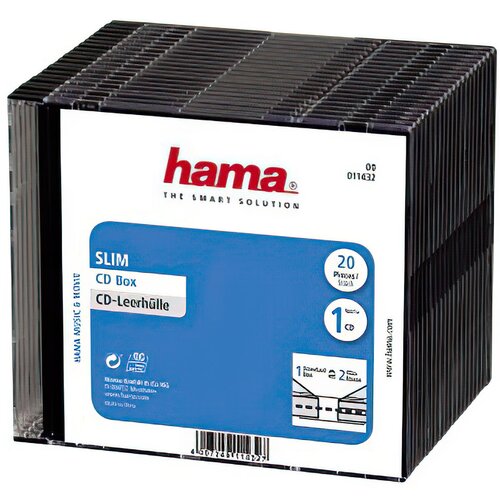 Pudełko do płyt CD HAMA Slim 11432 20 sztuk