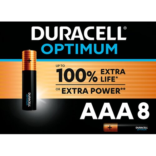 Baterie AAA LR03 DURACELL Optimum (8 szt.)