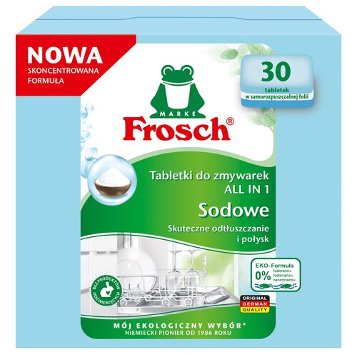 Tabletki do zmywarek FROSCH Sodowe All in 1 - 30 szt.