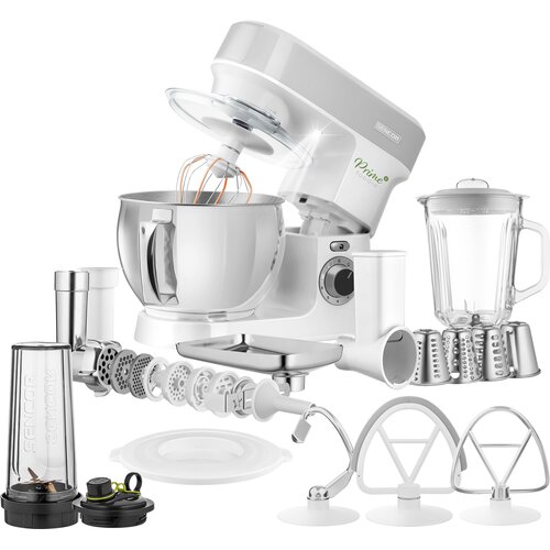 Robot kuchenny planetarny SENCOR STM 3789SL (1200W) z blenderem kielichowym, maszynką do mięsa i rozdrabniaczem