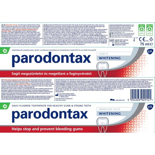 Pasta do zębów PARODONTAX Whitening 75 ml