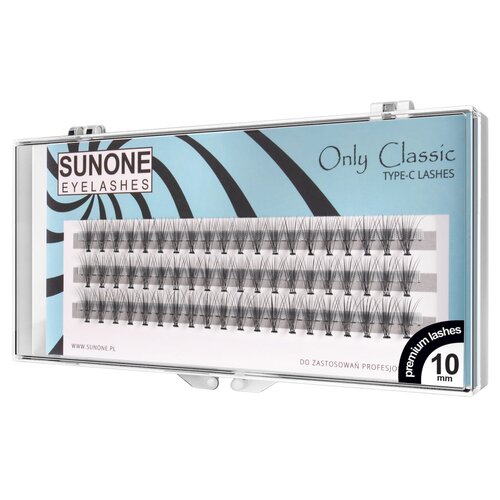 Rzęsy SUNONE Kępki Standard 10 mm (60 sztuk)