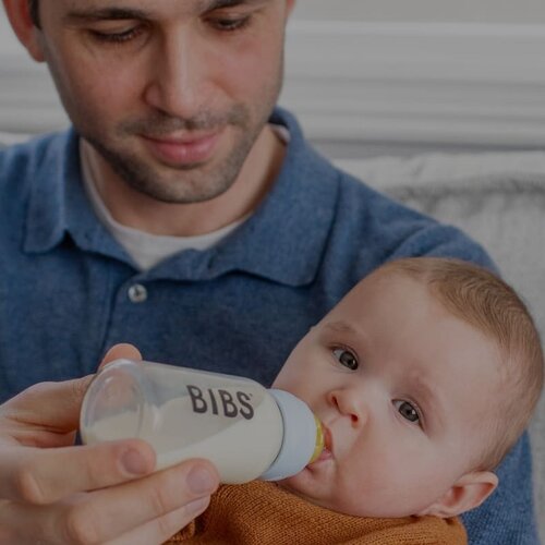 Butelka BIBS Baby Glass Bottle 225 ml Niebieski