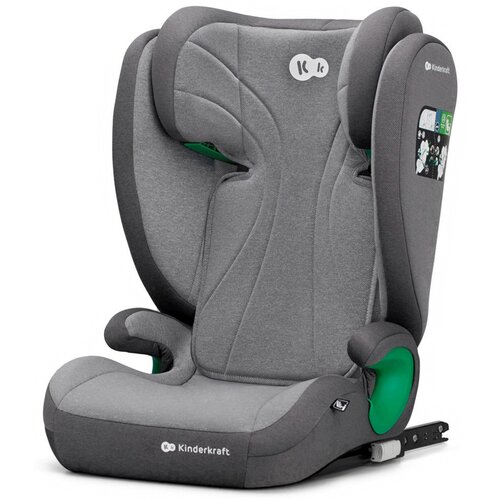 Fotelik samochodowy KINDERKRAFT Junior Fix 2 I-Size (15-36 kg) Szaro-grafitowy