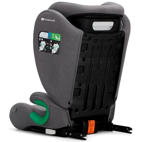 Fotelik samochodowy KINDERKRAFT Junior Fix 2 I-Size (15-36 kg) Szaro-grafitowy