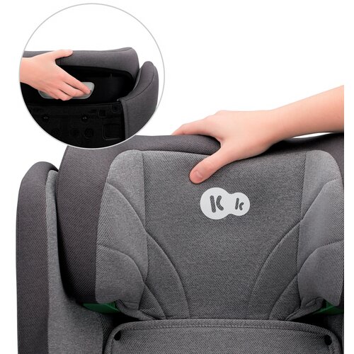 Fotelik samochodowy KINDERKRAFT Junior Fix 2 I-Size (15-36 kg) Szaro-grafitowy