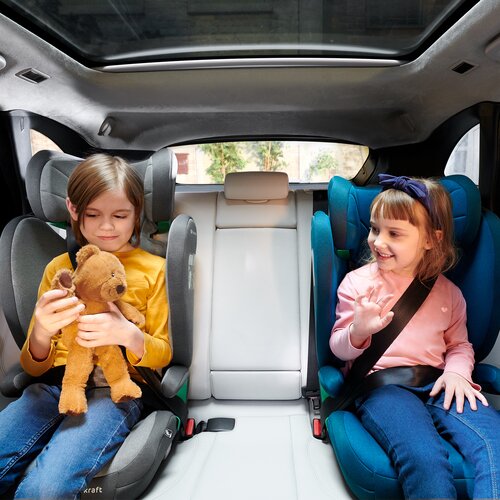 Fotelik samochodowy KINDERKRAFT Junior Fix 2 I-Size (15-36 kg) Szaro-grafitowy