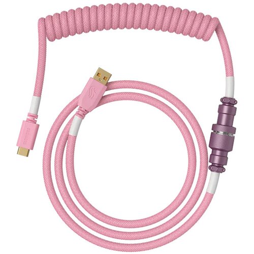 Kabel GLORIOUS PC Coiled Cable Różowy