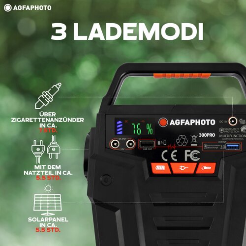 Stacja zasilania AGFAPHOTO PowerCube 300Pro 278Wh