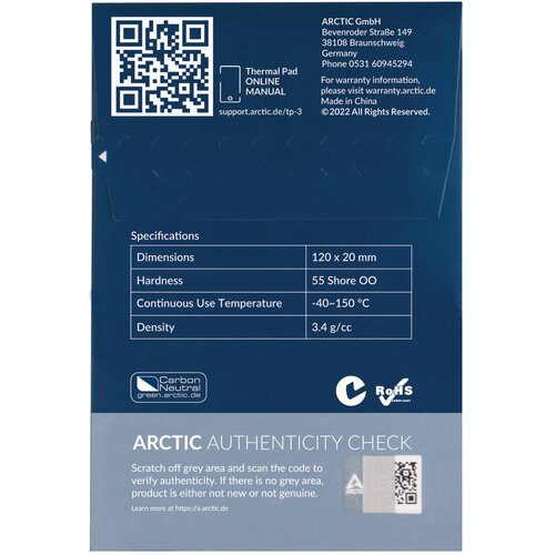 Termopad ARCTIC TP-3 ACTPD00056A (4 szt.)