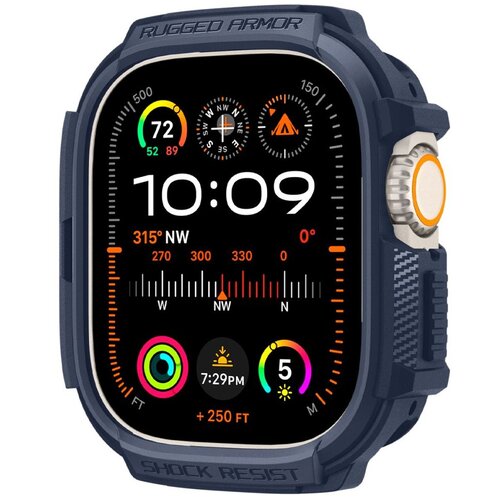 Etui SPIGEN Rugged Armor do Apple Watch Ultra 1/2 (49mm) Granatowy