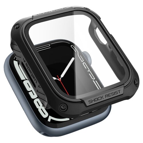 Etui SPIGEN Tough Armor Apple Watch 7/8 (45mm) Czarny