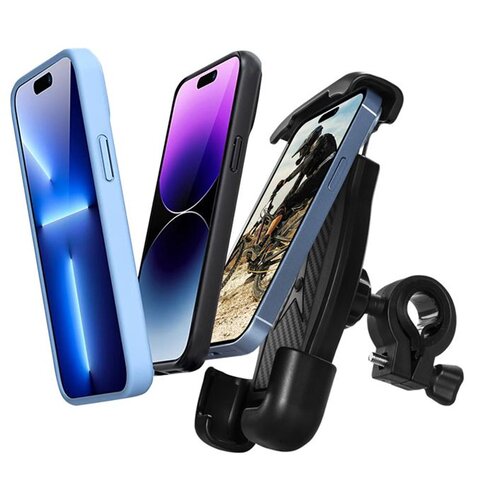 Uchwyt na telefon do roweru CRONG Bikeclip Enduro Czarny