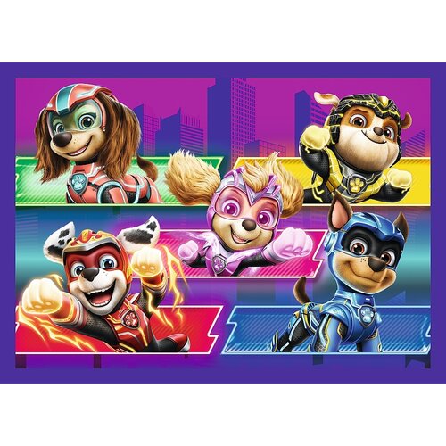 Puzzle TREFL Psi Patrol Bohaterowie na ratunek 4w1 The Mighty Movie 2023 34621 (207 element贸w)