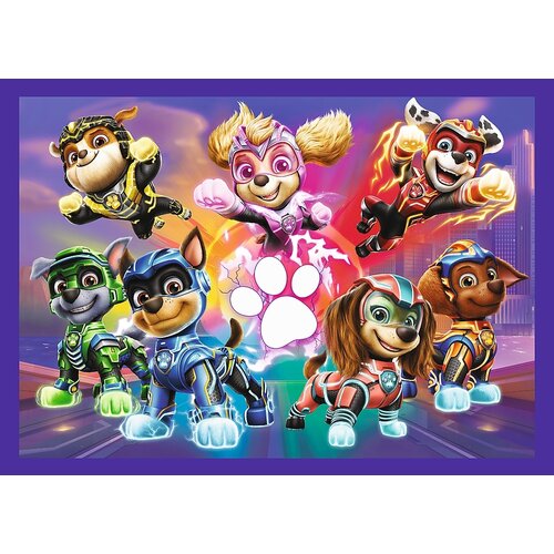 Puzzle TREFL Psi Patrol Bohaterowie na ratunek 4w1 The Mighty Movie 2023 34621 (207 element贸w)