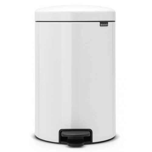 Kosz na śmieci z pedałem BRABANTIA 111846 NewIcon uszczelka przeciwzapachowa, malowany 20 L Biały