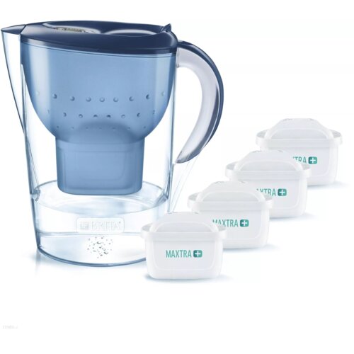 Dzbanek filtrujący BRITA Marella XL Niebieski + 4 wkłady Pure Performance