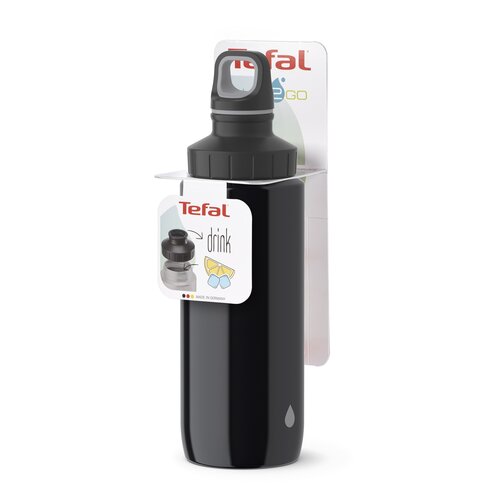 Butelka stalowa TEFAL Drink2go K3194212 Czarny