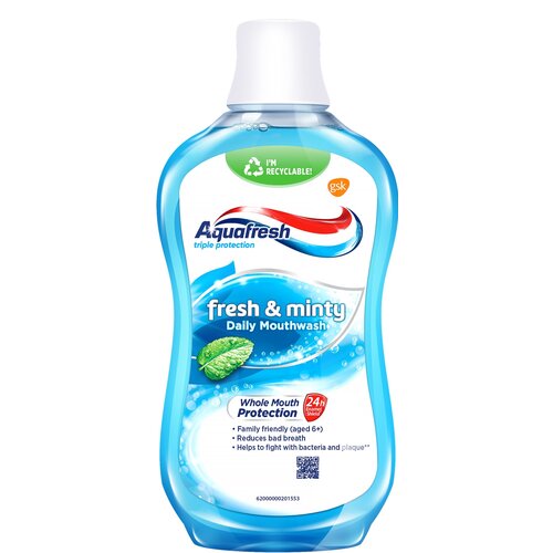 Płyn do płukania jamy ustnej AQUAFRESH Fresh Minity 500 ml