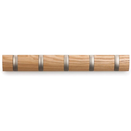Wieszak UMBRA Flip 5 Naturalne drewno
