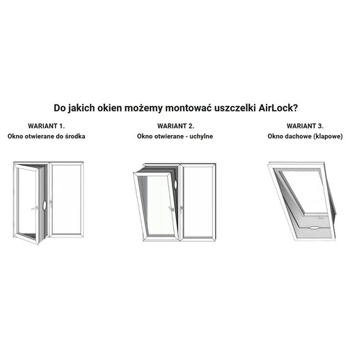 Uszczelka okienna MISSION AIR AirLock do klimatyzator贸w przeno艣nych 4 m