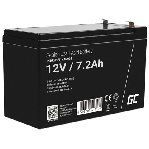 Akumulator GREEN CELL AGM05 7.2Ah 12V