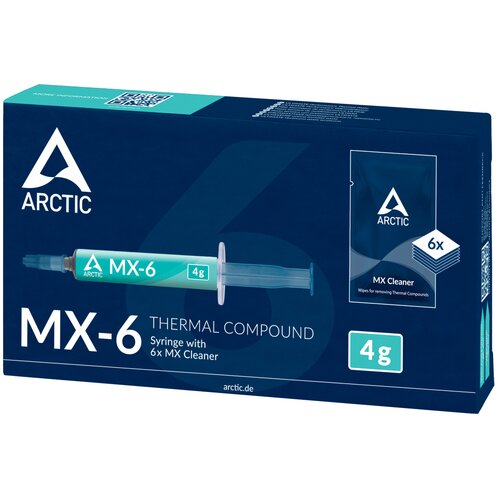 Pasta termoprzewodząca ARCTIC MX-6 4g + MX Cleaner 6 szt.
