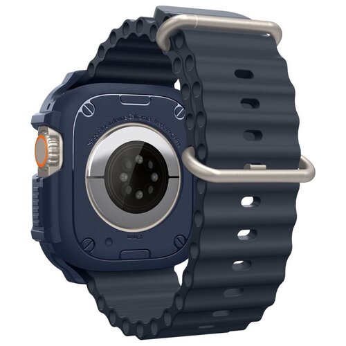Etui SPIGEN Rugged Armor do Apple Watch Ultra 1/2 (49mm) Granatowy