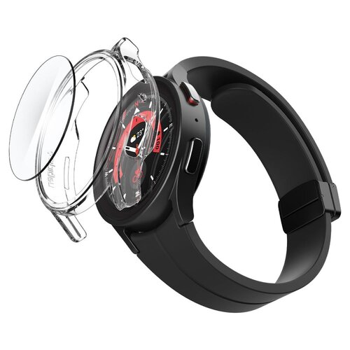 Etui SPIGEN Thin Fit do Samsung Galaxy Watch 5 Pro (45mm) Przezroczysty + szkło Tempered Glass
