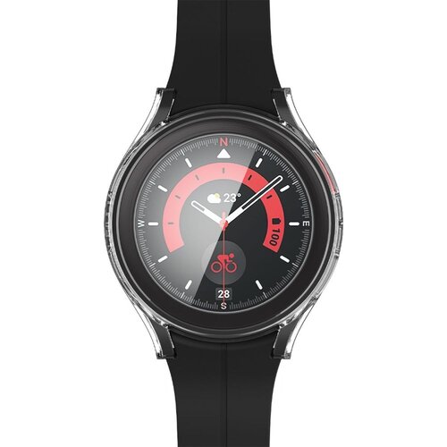 Etui SPIGEN Thin Fit do Samsung Galaxy Watch 5 Pro (45mm) Przezroczysty + szkło Tempered Glass
