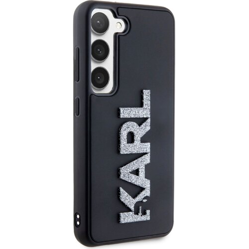 Etui KARL LAGERFELD 3D Rubber Glitter Logo do Samsung Galaxy S23 Czarny