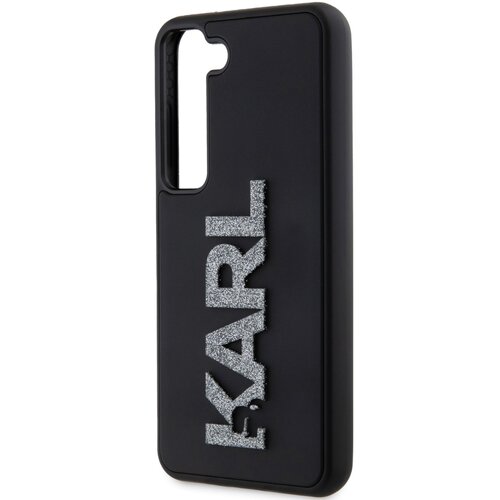 Etui KARL LAGERFELD 3D Rubber Glitter Logo do Samsung Galaxy S23 Czarny