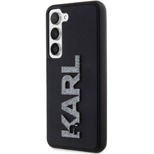 Etui KARL LAGERFELD 3D Rubber Glitter Logo do Samsung Galaxy S23 Czarny
