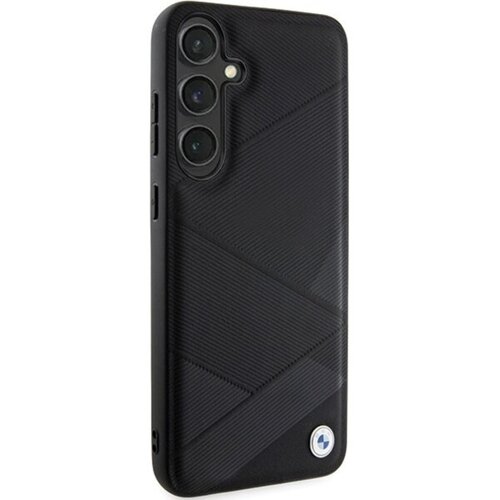 Etui BMW Signature Leather Crossing Lines Pattern do Samsung Galaxy S24 Czarny