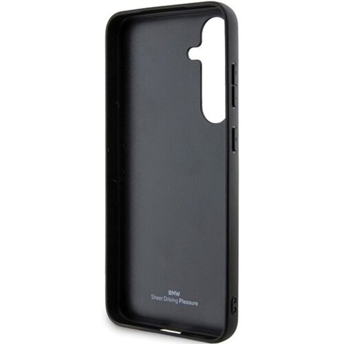 Etui BMW Signature Leather Crossing Lines Pattern do Samsung Galaxy S24 Czarny