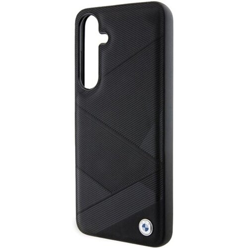 Etui BMW Signature Leather Crossing Lines Pattern do Samsung Galaxy S24 Czarny