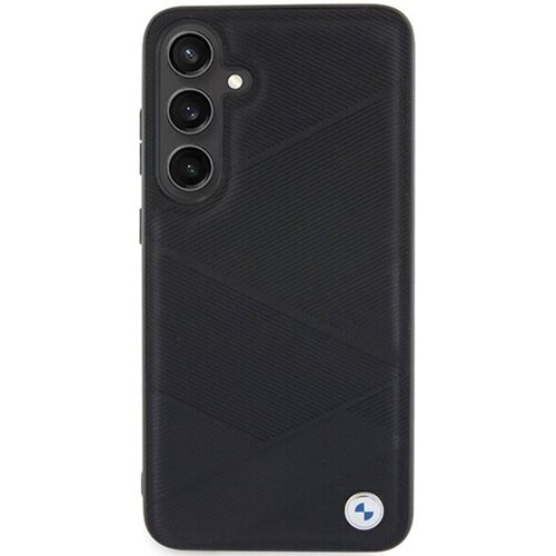 Etui BMW Signature Leather Crossing Lines Pattern do Samsung Galaxy S24 Czarny