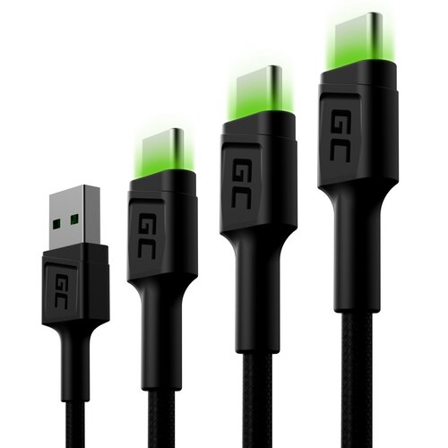 Kabel USB - USB-C GREEN CELL 0.3 m/1.2 m/2 m