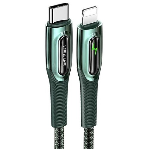 Kabel USB-C - Lightning USAMS SJ518USB02 20W 1.2m Zielony