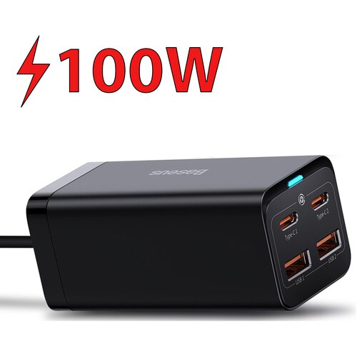 Ładowarka sieciowa BASEUS GaN3 Pro 100W Czarny