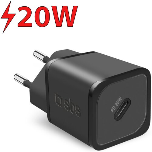 Ładowarka sieciowa SBS NanoTube Charger 20W Czarny