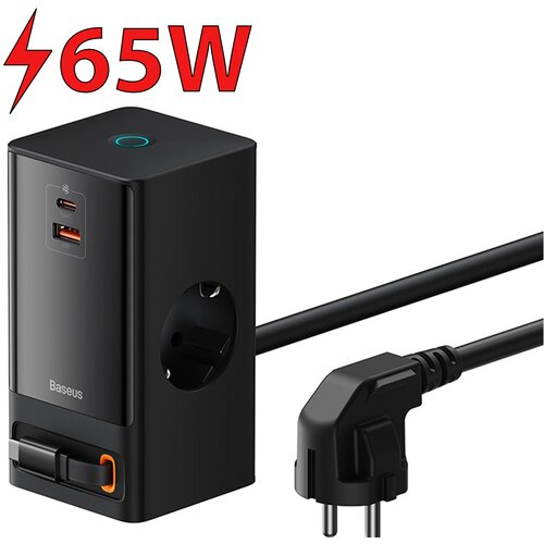 Ładowarka sieciowa BASEUS PowerCombo 65W Czarny