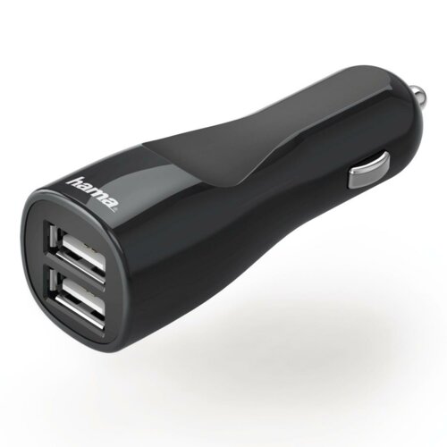 Ładowarka samochodowa HAMA 2xUSB 4,8A Czarny