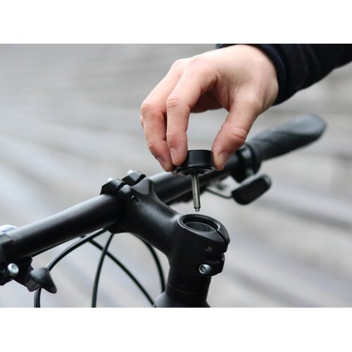 Uchwyt na telefon do roweru SHAPEHEART SR-Bike Stem M Czarny